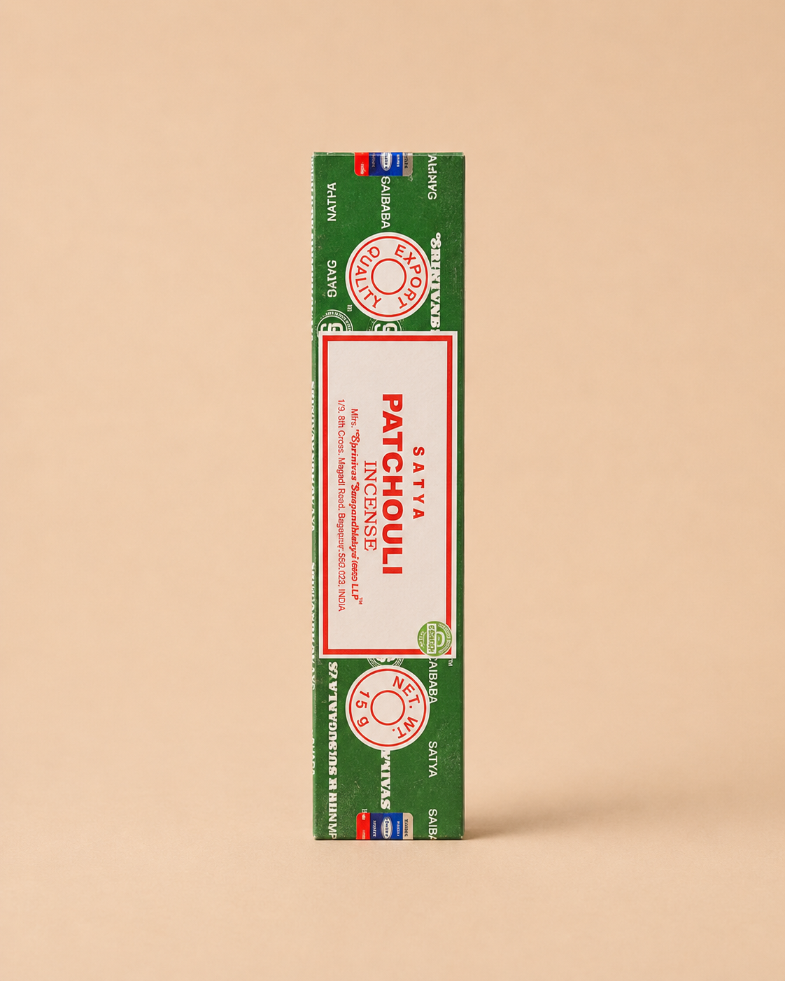 Varillas de Incienso Satya – Pachuli 15 gr