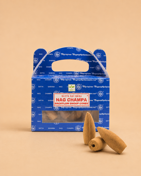 Conos Incienso de Reflujo Satya - Nag Champa 24 ud